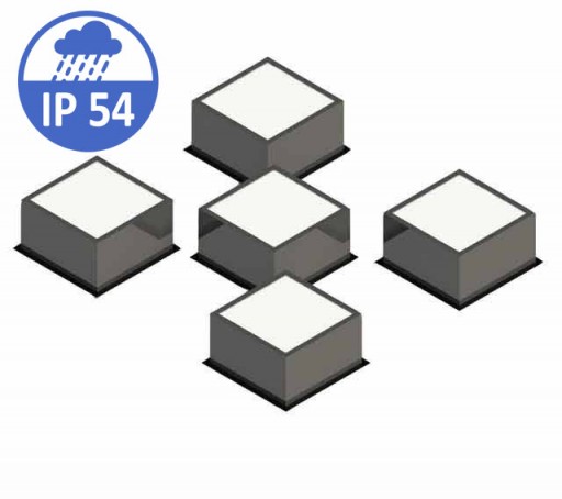 Светильник грильято домино X5 100x100 IP 54