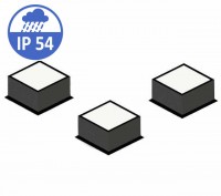 Светильник грильято домино X3 100x100 IP 54